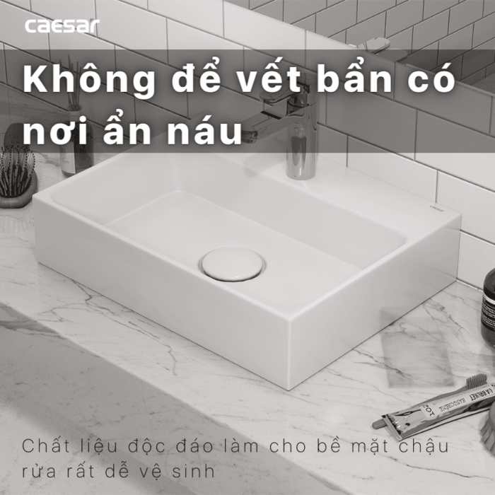Chậu lavabo đặt bàn CAESAR LF5259 - Ảnh 14