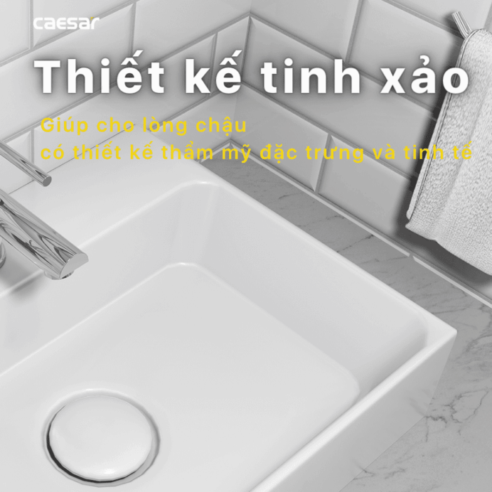 Chậu lavabo đặt bàn CAESAR LF5255 - Ảnh 17