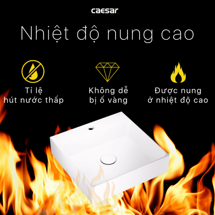 Chậu lavabo đặt bàn CAESAR LF5255 - Ảnh 18