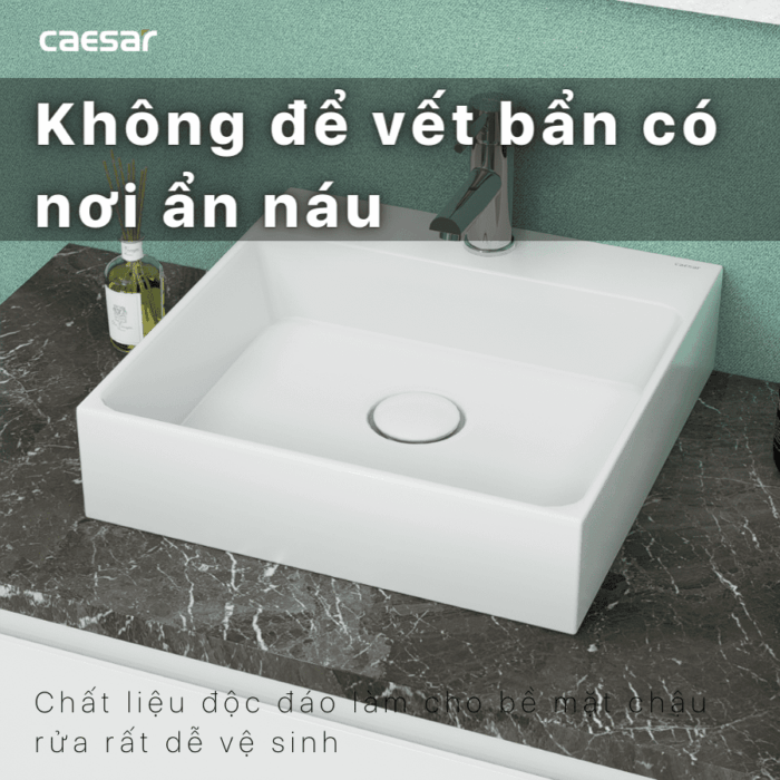 Chậu lavabo đặt bàn CAESAR LF5255 - Ảnh 14