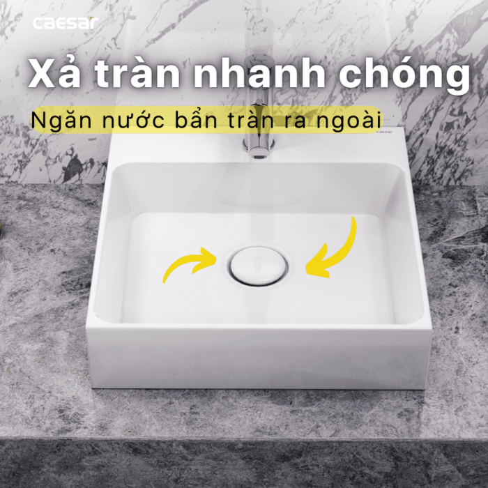 Chậu lavabo đặt bàn CAESAR LF5255 - Ảnh 16