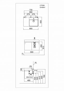 Chậu rửa mặt lavabo CAESAR LF5384 đặt bàn 2