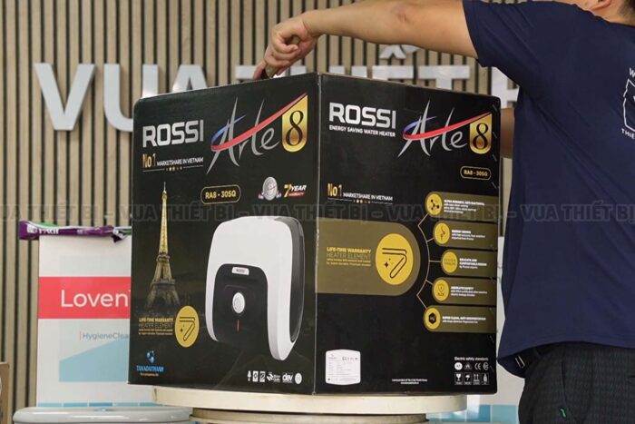 Bình nóng lạnh ROSSI ARTE8 20L lít vuông RA8 20SQ gián tiếp 2500w - Ảnh 7