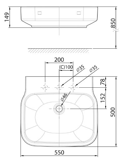 AMERICAN STANDARD WP-F628 IDS Clear - Chậu lavabo đặt bàn