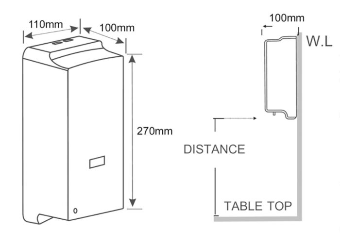 Hộp đựng xà phòng AMERICAN STANDARD WF-8006 cảm ứng dùng pin - Ảnh 2
