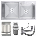 Chậu rửa bát inox Sevilla SV-7843L dương bàn 2 hố