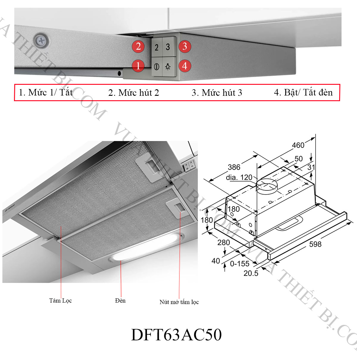 THÔNG-TIN-MÁY-HÚT-MÙI-BOSCH-DFT63AC50-SERIE-4