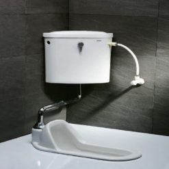 Bồn cầu xổm + két nước xả gạt tay CAESAR CT1250 1