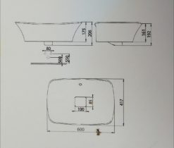 AMERICAN STANDARD WP-F602 La Moda - Chậu lavabo đặt bàn 1 Chậu Rửa Lavabo Đặt Bàn American Standard WP-F602 Dòng La Moda 2