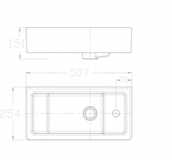 Chậu Rửa Lavabo Đặt Bàn American Standard WP-F667 Dòng Side 2