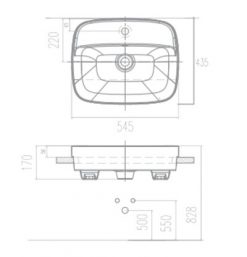 Chậu Rửa Mặt Lavabo American Standard VF-0320 Âm Nửa Bàn Dòng Signature 2