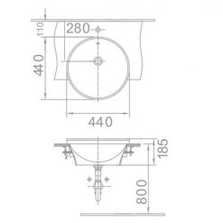 Chậu Rửa Mặt Lavabo American Standard VF-0333 Âm Bàn 2