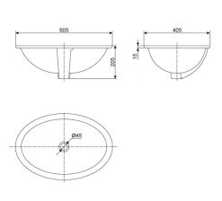 Chậu Rửa Mặt Lavabo American Standard WP-0433 Âm Bàn Dòng Victoria 2