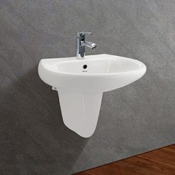 Chậu rửa treo tường VIGLACERA VI5 kèm chân 1