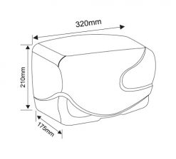 AMERICAN STANDARD WF-8005 - Máy sấy tay 1 Máy Sấy Tay American Standard WF-8005 2