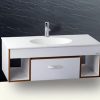 Tủ đặt chậu rửa mặt lavabo Caesar EH6100V treo tường 1
