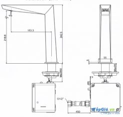 AMERICAN STANDARD WF-8510 - Vòi lavabo cảm ứng nước lạnh 1 Vòi Chậu Lavabo Cảm Ứng American Standard WF-8510 2