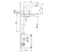Vòi Chậu Lavabo Cảm Ứng American Standard WF-8611 2