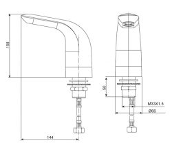 Vòi Chậu Lavabo Cảm Ứng American Standard WF-8832 2