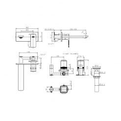 Vòi Chậu Rửa Mặt Lavabo American Standard WF-1304 Âm Tường 2