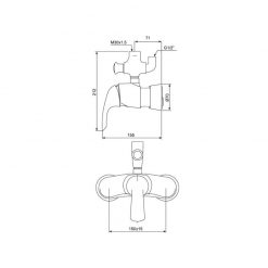 Vòi Cho Sen Cây Phun Mưa American Standard WF-3172 2