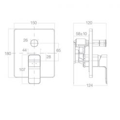 Vòi Sen Tắm American Standard WF-1321 Âm Tường 2