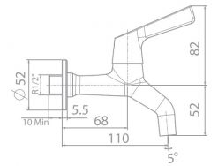 Vòi Sen Tắm Lạnh Gắn Tường American Standard WF-T603 2