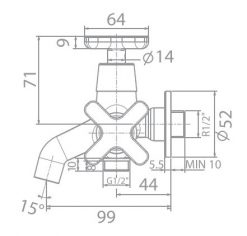 AMERICAN STANDARD WF-T703 - Vòi sen tắm nước lạnh 1 Vòi Sen Tắm Lạnh Gắn Tường American Standard WF-T703 2