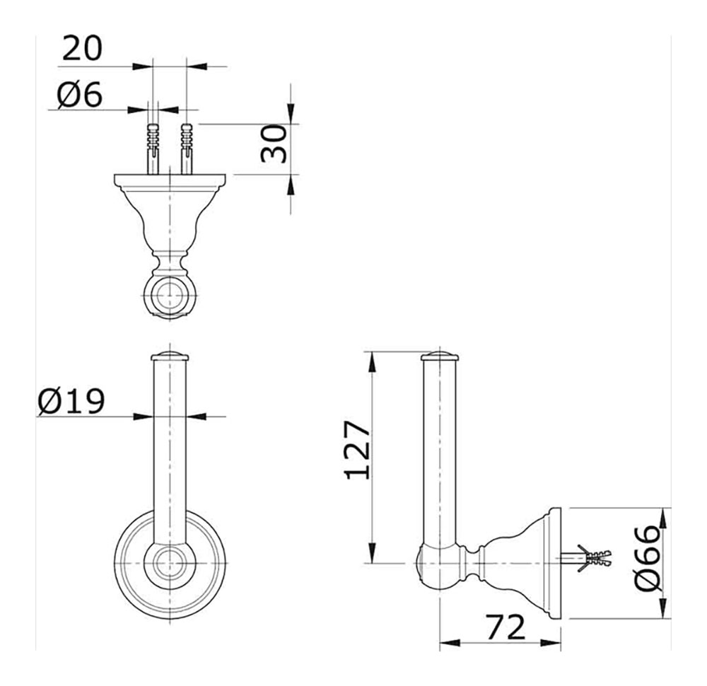Bản vẽ kĩ thuật Lô giấy TOTO TX722AC