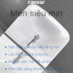Chậu lavabo treo tường CAESAR L2365 P2445 chân dài - Ảnh 9