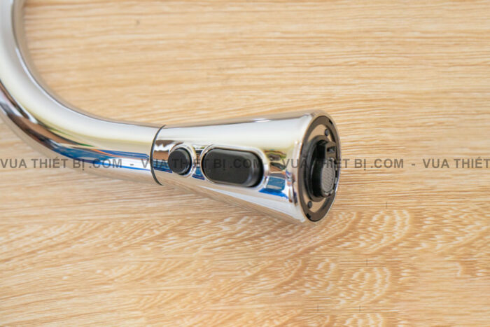 Vòi rửa bát CAESAR K905C nóng lạnh rút dây - Ảnh 8