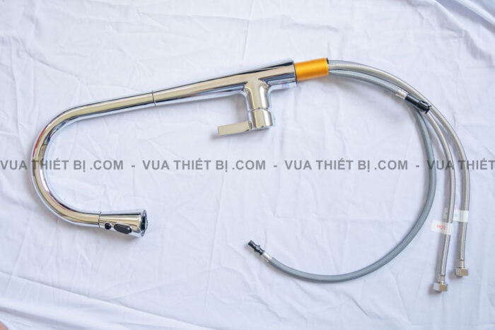 Vòi rửa bát CAESAR K905C nóng lạnh rút dây - Ảnh 6