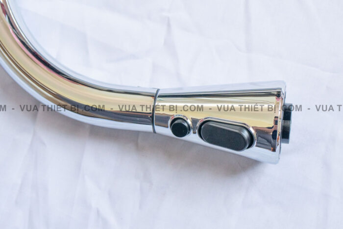 Vòi rửa bát CAESAR K905C nóng lạnh rút dây - Ảnh 5