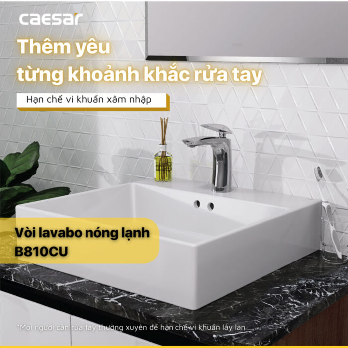 Vòi lavabo CAESAR B810CU nóng lạnh