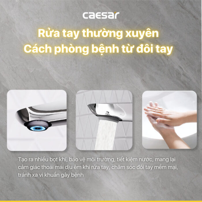 Vòi lavabo CAESAR B810CU nóng lạnh