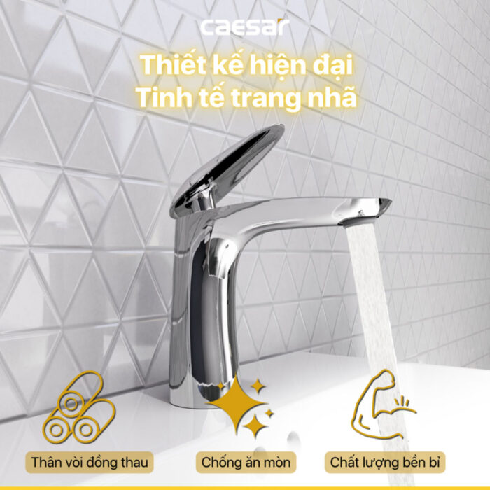 Vòi lavabo CAESAR B810CU nóng lạnh