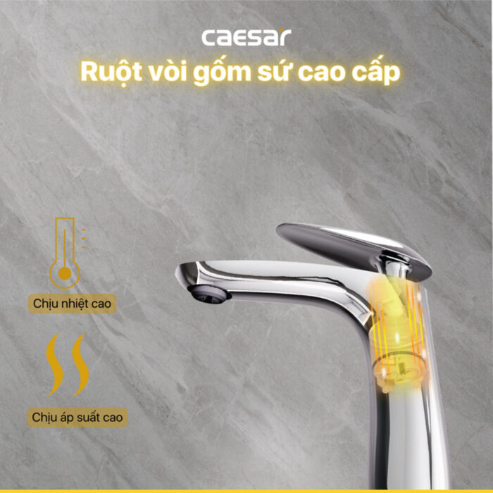Vòi lavabo CAESAR B810CU nóng lạnh
