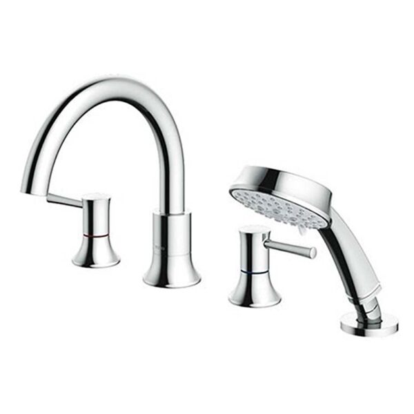 Vòi sen bồn tắm TOTO TBS02202BA gắn bồn 4 lỗ LN nóng lạnh