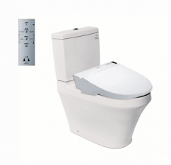 Bồn cầu 2 khối TOTO CS945PDW6 nắp rửa điện tử