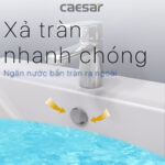 chậu lavabo treo tường CAESAR L2365 P2443 chân lửng - Ảnh 8