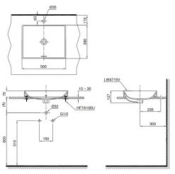 TOTO LT4715G17 - Chậu lavabo đặt bàn 1 Chậu rửa đặt trên bàn LT4715G17 2