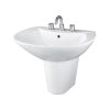 Chậu rửa lavabo TOTO LW820CJ#W treo tường kèm chân