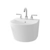 Chậu rửa lavabo TOTO LW898JW F#W treo tường 3 lỗ