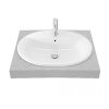 Chậu rửa lavabo TOTO LW899CJ#W dương vành