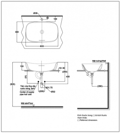 Chậu rửa lavabo TOTO PJS07WE#GW PJS07WE#MW đặt bàn trắng bóng/trắng mờ
