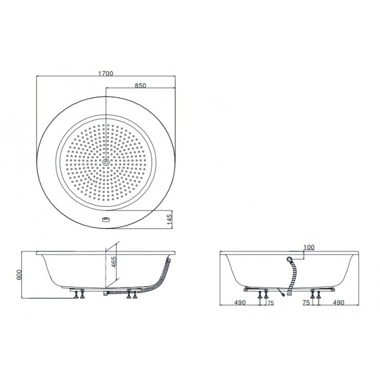 TOTO PPY1720PTE#P/NTP003E - Bồn tắm xây