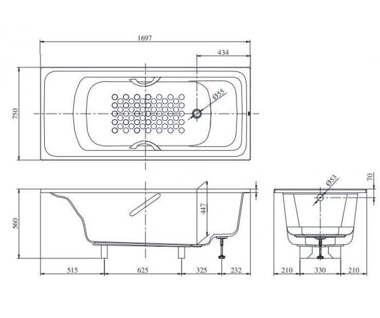 TOTO PPY1780PE#P/TVBF411 - Bồn tắm xây 1 TOTO PPY1780PE#P/TVBF411 - Bồn tắm xây