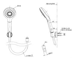 Tay Sen TOTO TBW01008A 1 Chế Độ 2