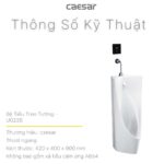 Bồn tiểu nam CAESAR U0235 treo tường - Ảnh 3