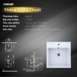 chậu lavabo đặt bàn CAESAR LF5261 - Ảnh 3
